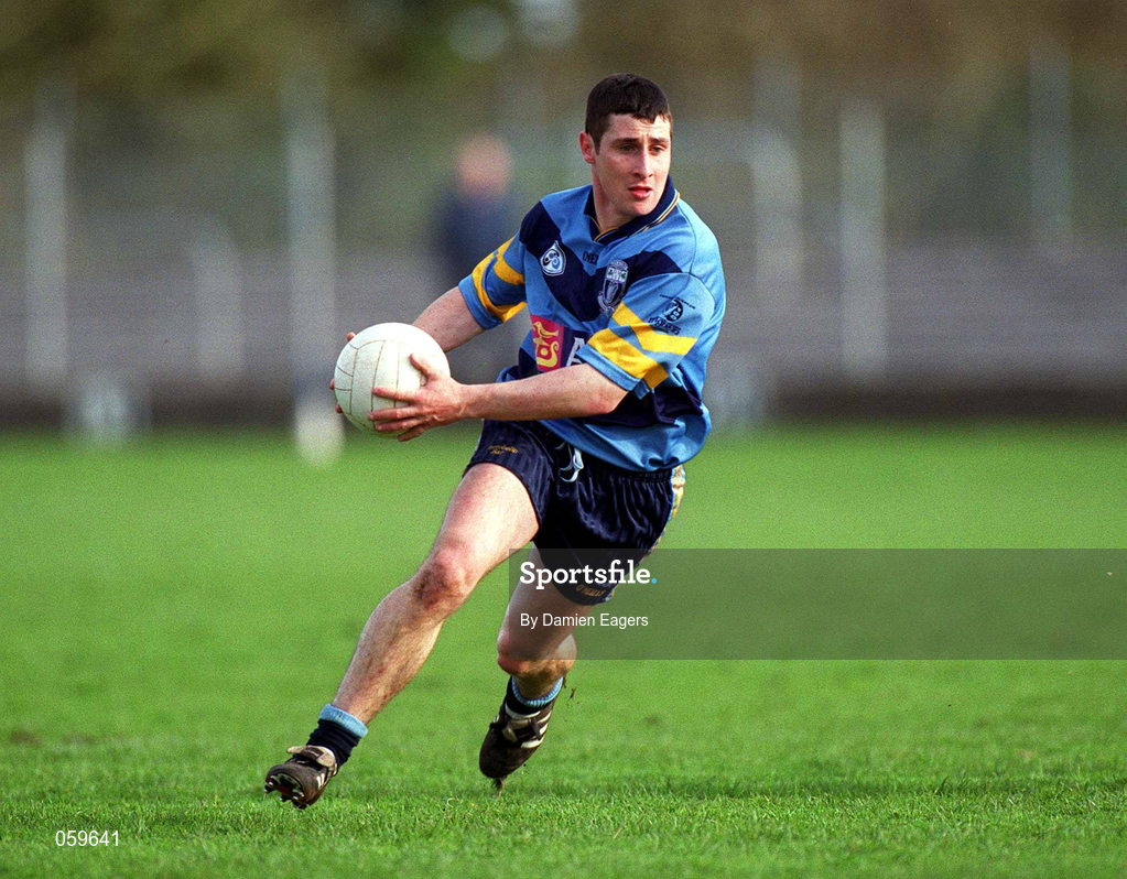 11 April 2001; Joe Fallon of UCD during the Sigerson Cup Final match between UCD and UUJ at Scotstown GAA in Monaghan. Photo by Damien Eagers/Sportsfile