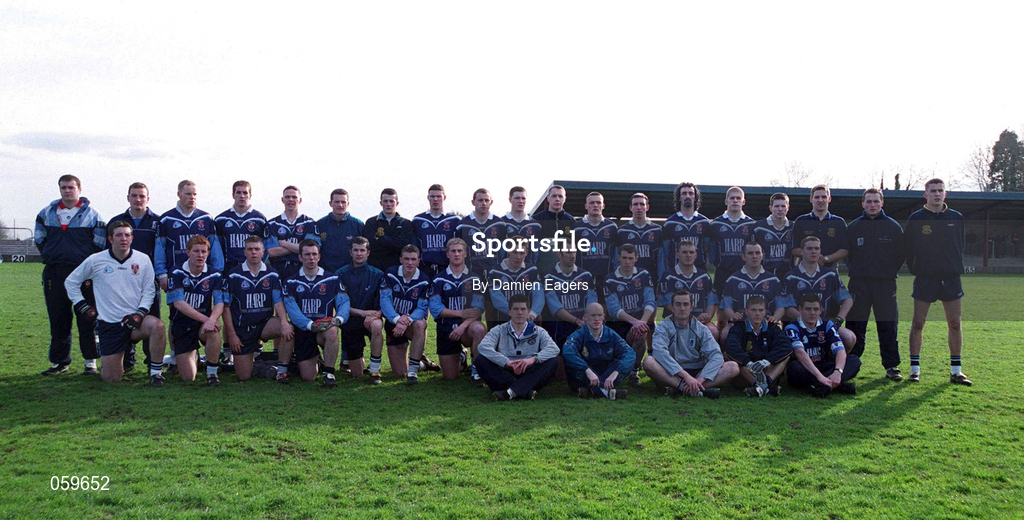 11 April 2001; The UUJ squad before the Sigerson Cup Final match between UCD and UUJ at Scotstown GAA in Monaghan. Photo by Damien Eagers/Sportsfile