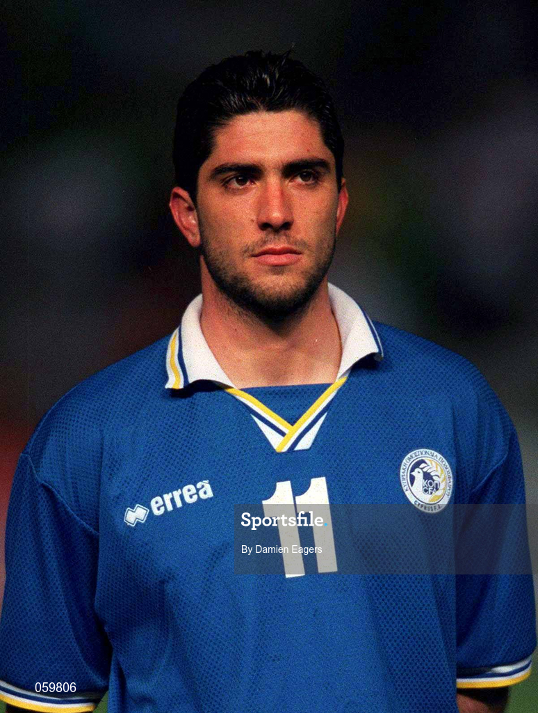24 March 2001; Michael Constantinov of Cyprus before the 2002 FIFA World Cup Qualification Group 2 match between Cyprus and Republic of Ireland at GSP Stadium in Nicosia, Cyprus. Photo by Damien Eagers/Sportsfile