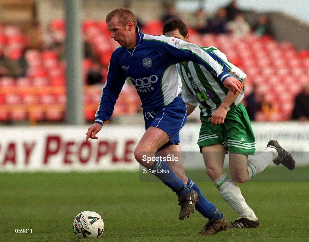 25 March 2001; Paddy McGranahan of Finn Harps during the Eircom League Premier Division match between Bray Wanderers and Finn Harps at the Carlisle Grounds in Bray, Wicklow. Photo by Ray Lohan/Sportsfile