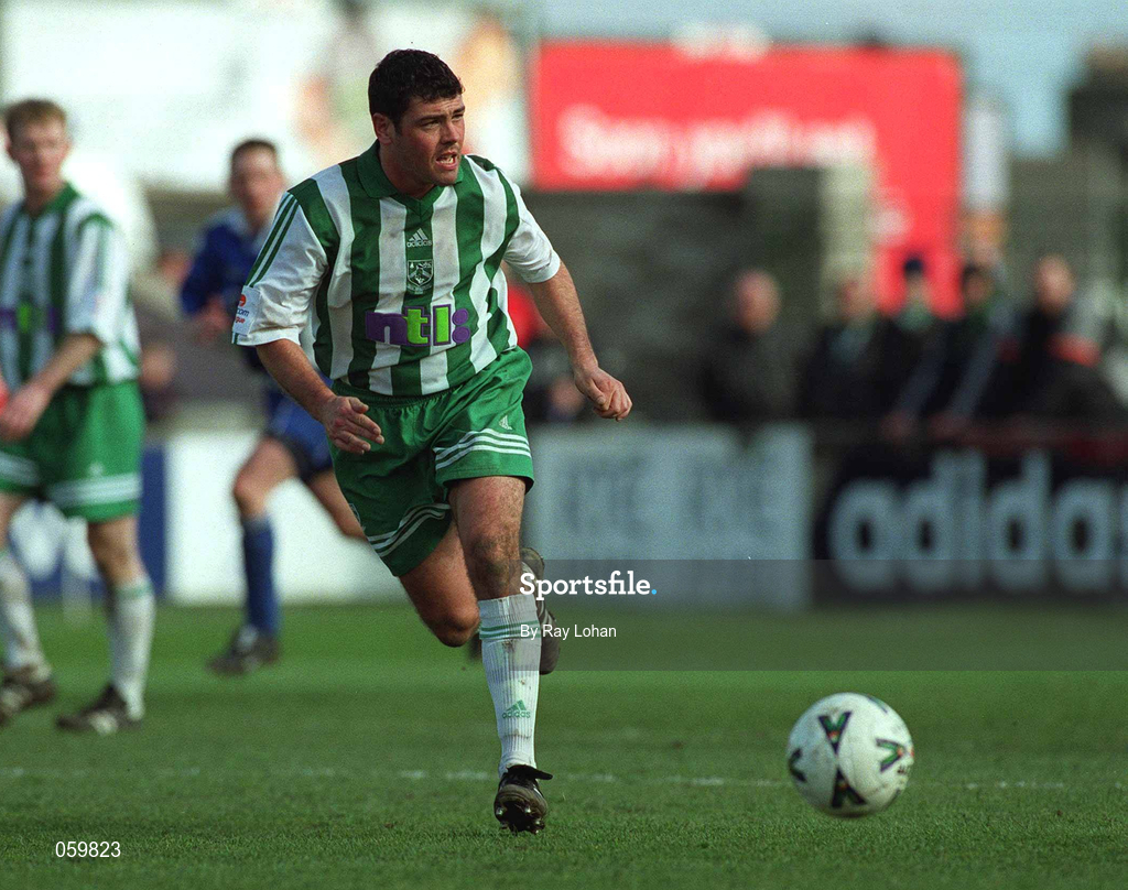 25 March 2001; Keith Long of Bray Wanderers during the Eircom League Premier Division match between Bray Wanderers and Finn Harps at the Carlisle Grounds in Bray, Wicklow. Photo by Ray Lohan/Sportsfile