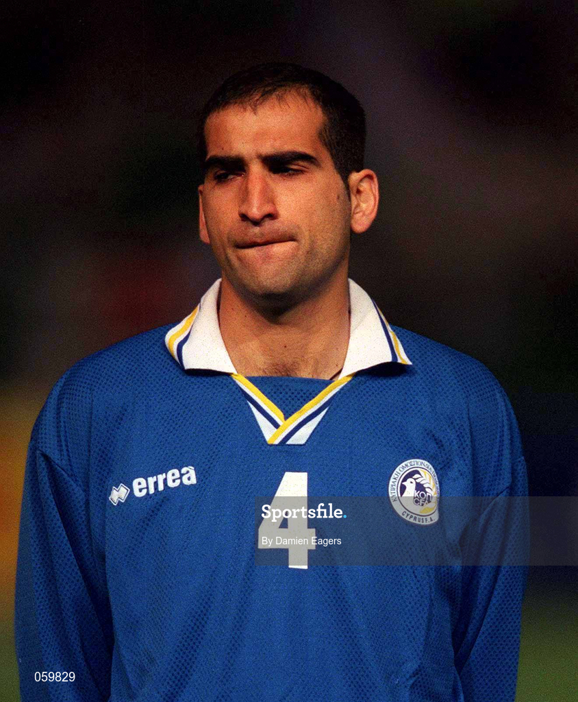 24 March 2001; Ioakim Ioakim of Cyprus before the 2002 FIFA World Cup Qualification Group 2 match between Cyprus and Republic of Ireland at GSP Stadium in Nicosia, Cyprus. Photo by Damien Eagers/Sportsfile