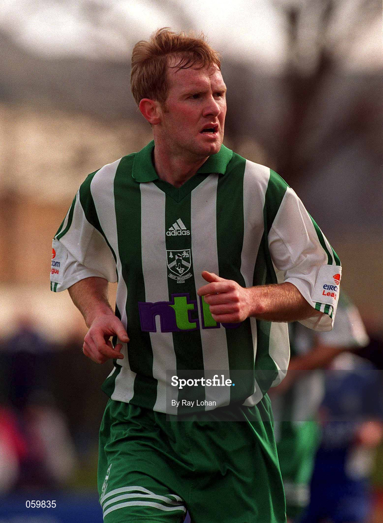 25 March 2001; Stephen Gifford of Bray Wanderers during the Eircom League Premier Division match between Bray Wanderers and Finn Harps at the Carlisle Grounds in Bray, Wicklow. Photo by Ray Lohan/Sportsfile