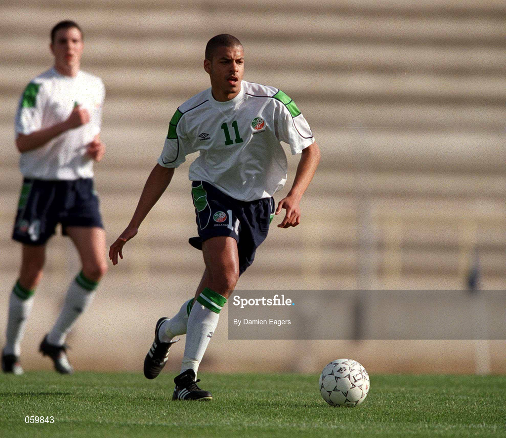 23 March 2001; Stephen Reid of Republic of Ireland during the UEFA European U21 Championship Qualification Group 2 game between Cyprus and Republic of Ireland at the GSZ Stadium in Larnaca, Cyprus. Photo by Damien Eagers/Sportsfile