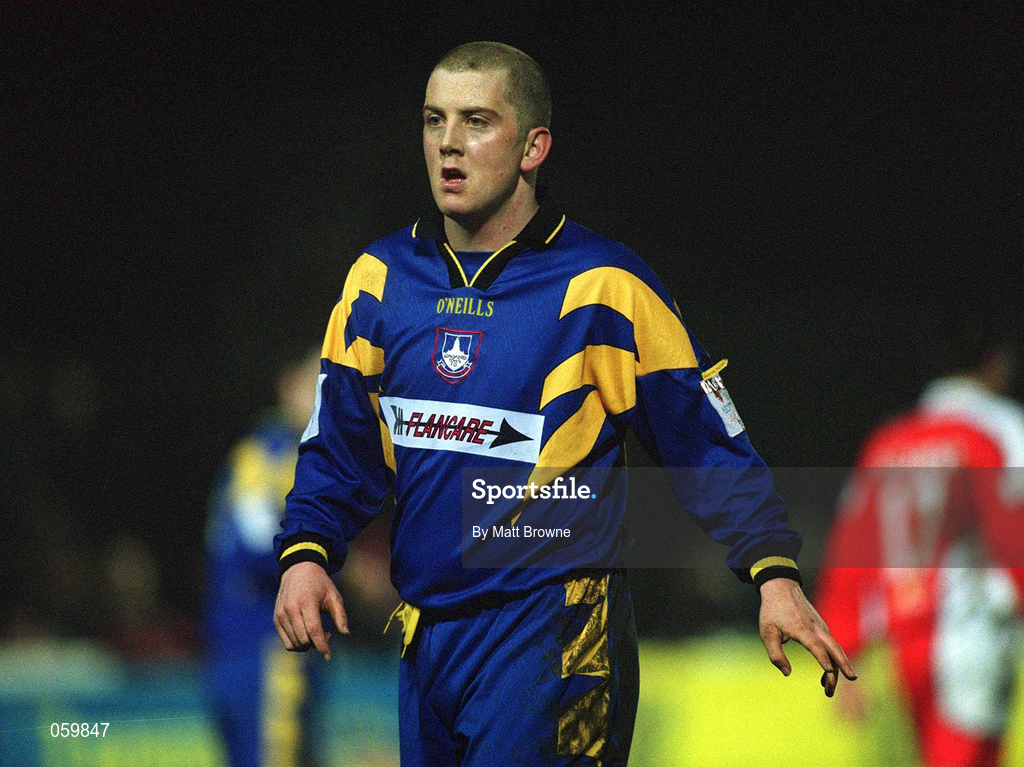 23 March 2001; Vinny Perth of Longford Town during the FAI Harp Lager Cup Third Round Replay match between St Patrick's Athletic and Longford Town at Richmond Park in Dublin. Photo by Matt Browne/Sportsfile