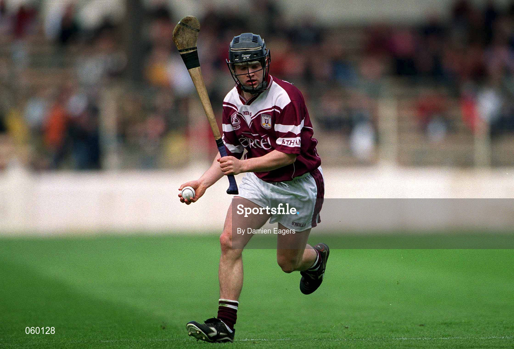 16 April 2001; David Donohue of Athenry during the AIB All-Ireland Senior Club Hurling Championship Final match between Athenry and Graigue Ballycallan at Croke Park in Dublin. Photo by Damien Eagers/Sportsfile