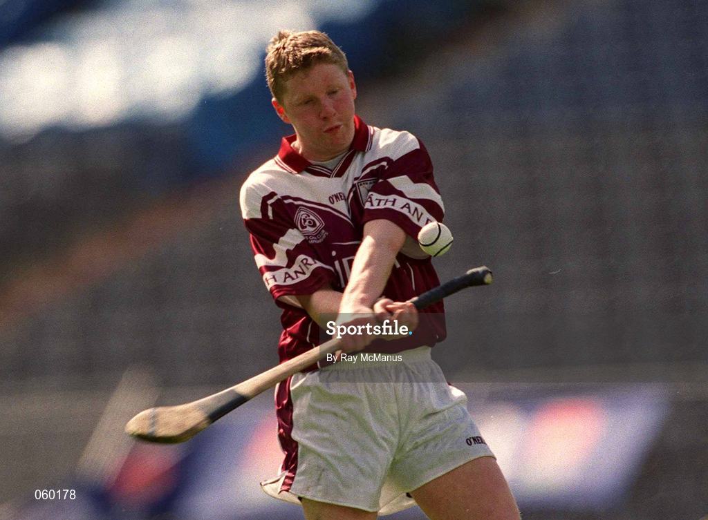 16 April 2001; Diarmuid Burns of Athenry during the AIB All-Ireland Senior Club Hurling Championship Final match between Athenry and Graigue Ballycallan at Croke Park in Dublin. Photo by Ray McManus/Sportsfile