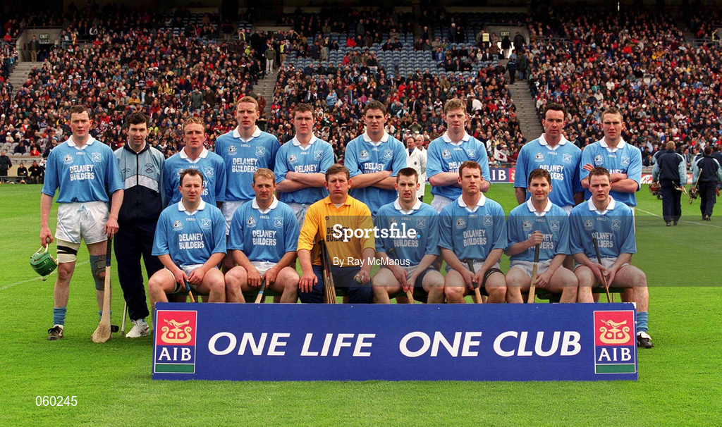 16 April 2001; The Graigue Ballycallan squad before the AIB All-Ireland Senior Club Hurling Championship Final match between Athenry and Graigue Ballycallan at Croke Park in Dublin. Photo by Ray McManus/Sportsfile