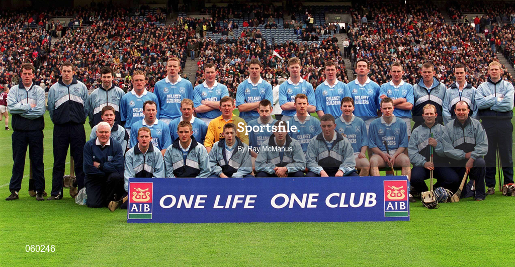 16 April 2001; The Graigue Ballycallan squad before the AIB All-Ireland Senior Club Hurling Championship Final match between Athenry and Graigue Ballycallan at Croke Park in Dublin. Photo by Ray McManus/Sportsfile