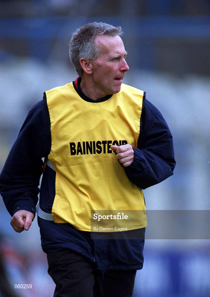 16 April 2001; Graigue Ballycallan manager Jim Neary during the AIB All-Ireland Senior Club Hurling Championship Final match between Athenry and Graigue Ballycallan at Croke Park in Dublin. Photo by Damien Eagers/Sportsfile