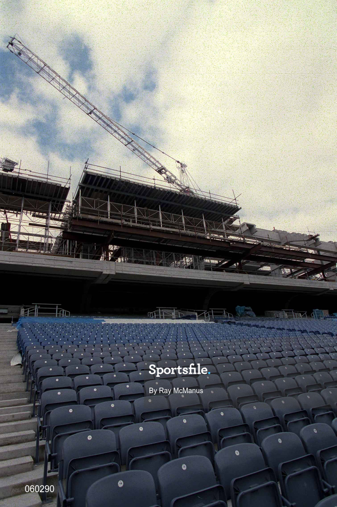 16 April 2001; A general view of the new Hogan Stand under construction at the AIB All-Ireland Senior Club Hurling Championship Final match between Athenry and Graigue Ballycallan at Croke Park in Dublin. Photo by Pat Murphy/Sportsfile