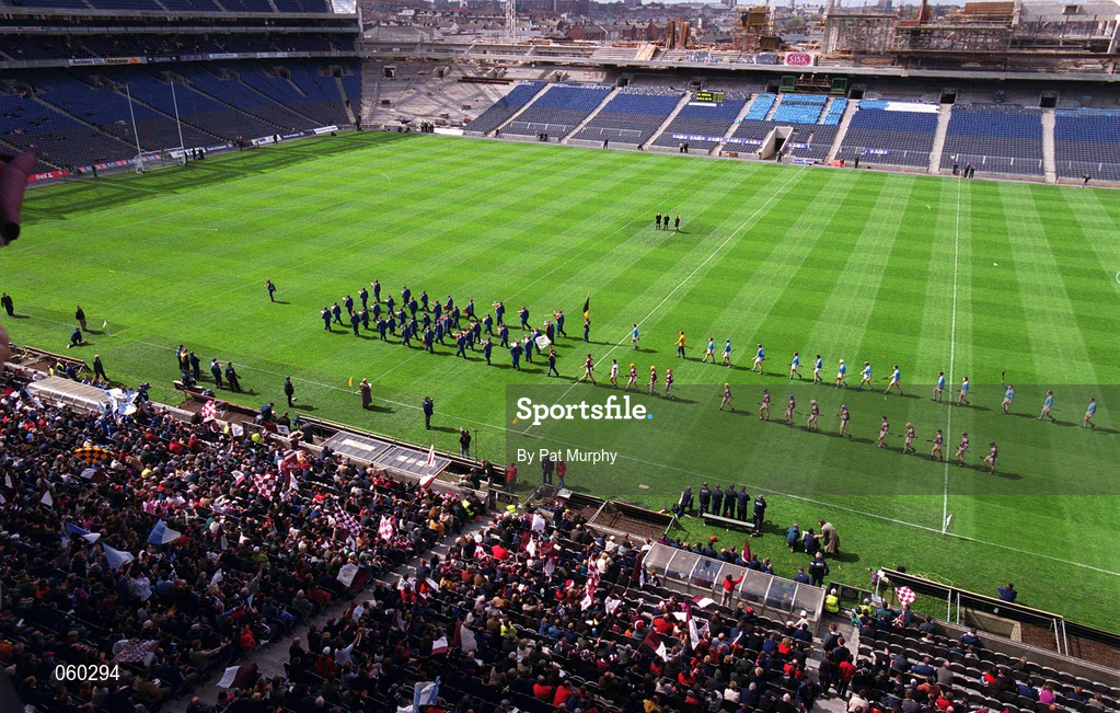 16 April 2001; A general view of the new Hogan Stand under construction at the AIB All-Ireland Senior Club Hurling Championship Final match between Athenry and Graigue Ballycallan at Croke Park in Dublin. Photo by Pat Murphy/Sportsfile