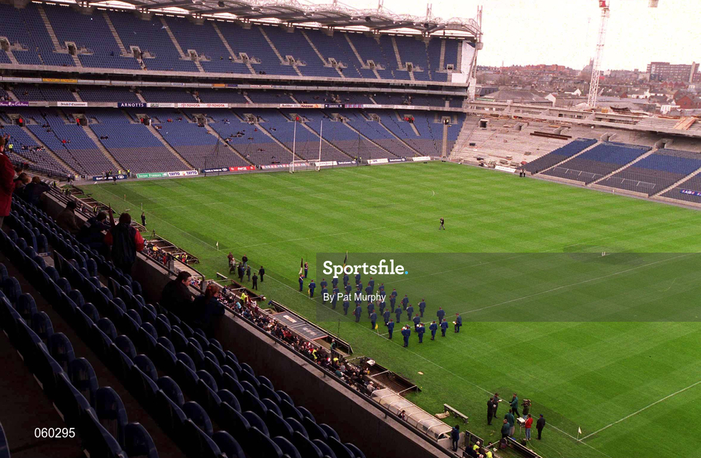 16 April 2001; A general view of Croke Park as the new Hogan Stand is under construction at the AIB All-Ireland Senior Club Hurling Championship Final match between Athenry and Graigue Ballycallan at Croke Park in Dublin. Photo by Pat Murphy/Sportsfile
