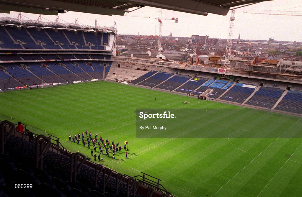 16 April 2001; A general view of Croke Park as the new Hogan Stand is under construction at the AIB All-Ireland Senior Club Hurling Championship Final match between Athenry and Graigue Ballycallan at Croke Park in Dublin. Photo by Pat Murphy/Sportsfile