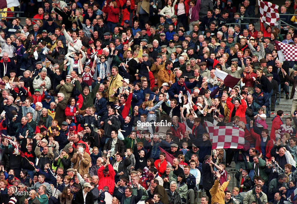 16 April 2001; Supporters during the AIB All-Ireland Senior Club Hurling Championship Final match between Athenry and Graigue Ballycallan at Croke Park in Dublin. Photo by Pat Murphy/Sportsfile