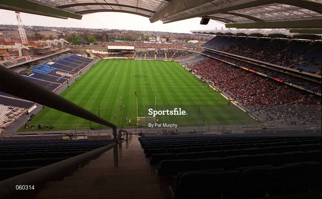 16 April 2001; A general view of the new Hogan Stand under construction at the AIB All-Ireland Senior Club Hurling Championship Final match between Athenry and Graigue Ballycallan at Croke Park in Dublin. Photo by Pat Murphy/Sportsfile