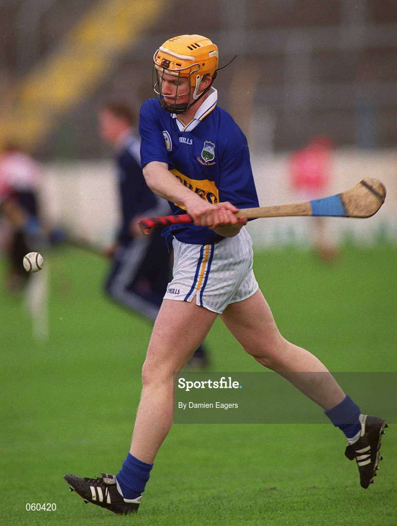 15 April 2001; Paul Ormonde of Tipperary warms-up before the Allianz GAA National Hurling League Division 1B Round 5 match between Tipperary and Cork at Semple Stadium in Thurles, Tipperary. Photo by Damien Eagers/Sportsfile