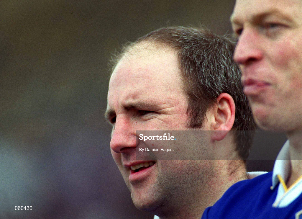15 April 2001; John Leahy, left, and Declan Ryan of Tipperary at the Allianz GAA National Hurling League Division 1B Round 5 match between Tipperary and Cork at Semple Stadium in Thurles, Tipperary. Photo by Damien Eagers/Sportsfile