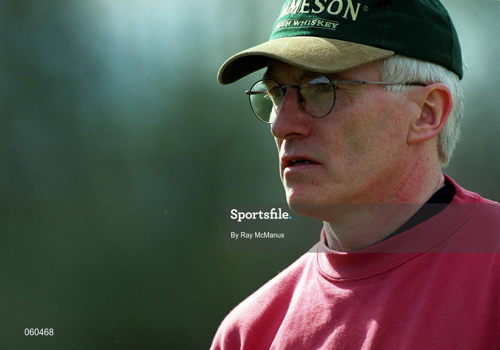 15 April 2001; Kildare manager Morgan Lalor during the Leinster Senior Hurling Championship First Preliminary Round match between Wicklow and Kildare at Pearse Park in Arklow, Wicklow. Photo by Ray McManus/Sportsfile