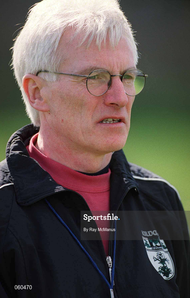 15 April 2001; Kildare manager Morgan Lalor before the Leinster Senior Hurling Championship First Preliminary Round match between Wicklow and Kildare at Pearse Park in Arklow, Wicklow. Photo by Ray McManus/Sportsfile