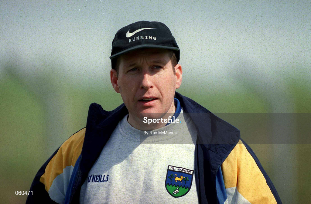 15 April 2001; Wicklow manager Michael Neary during the Leinster Senior Hurling Championship First Preliminary Round match between Wicklow and Kildare at Pearse Park in Arklow, Wicklow. Photo by Ray McManus/Sportsfile