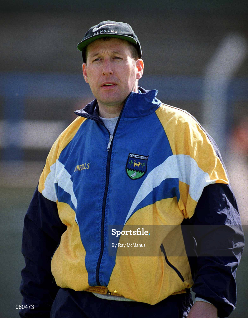 15 April 2001; Wicklow manager Michael Neary during the Leinster Senior Hurling Championship First Preliminary Round match between Wicklow and Kildare at Pearse Park in Arklow, Wicklow. Photo by Ray McManus/Sportsfile