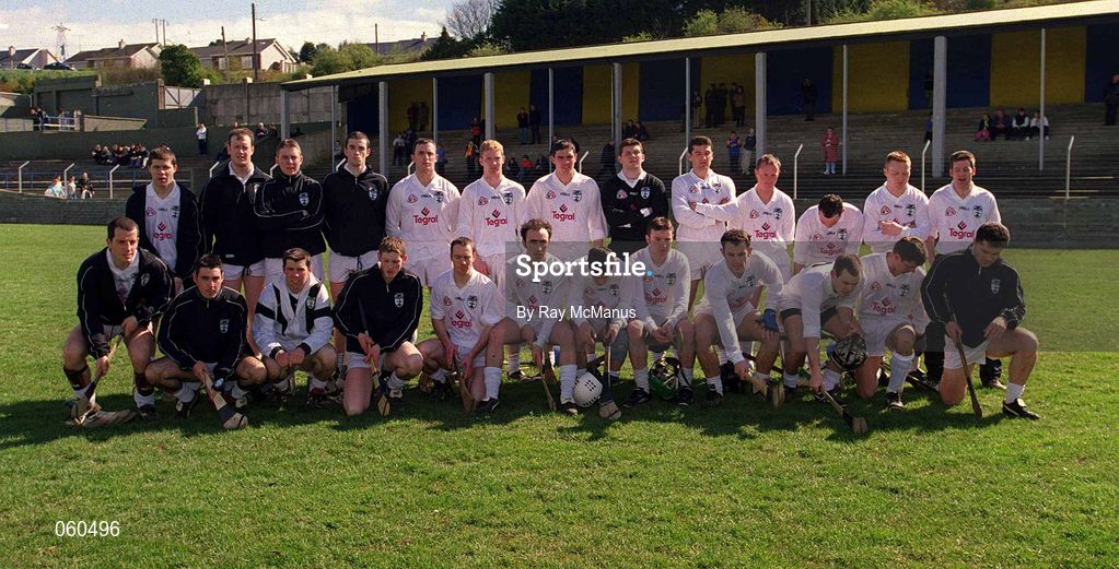 15 April 2001; The Kildare squad before the Leinster Senior Hurling Championship First Preliminary Round match between Wicklow and Kildare at Pearse Park in Arklow, Wicklow. Photo by Ray McManus/Sportsfile