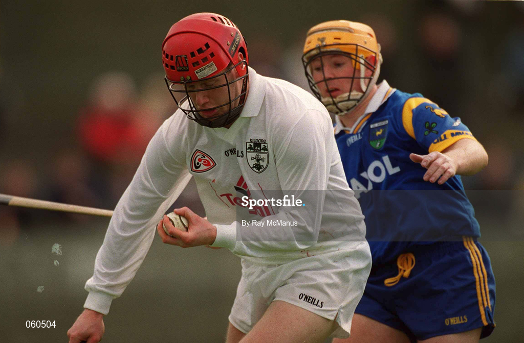 15 April 2001; Patrick Rohan of Kildare during the Leinster Senior Hurling Championship First Preliminary Round match between Wicklow and Kildare at Pearse Park in Arklow, Wicklow. Photo by Ray McManus/Sportsfile