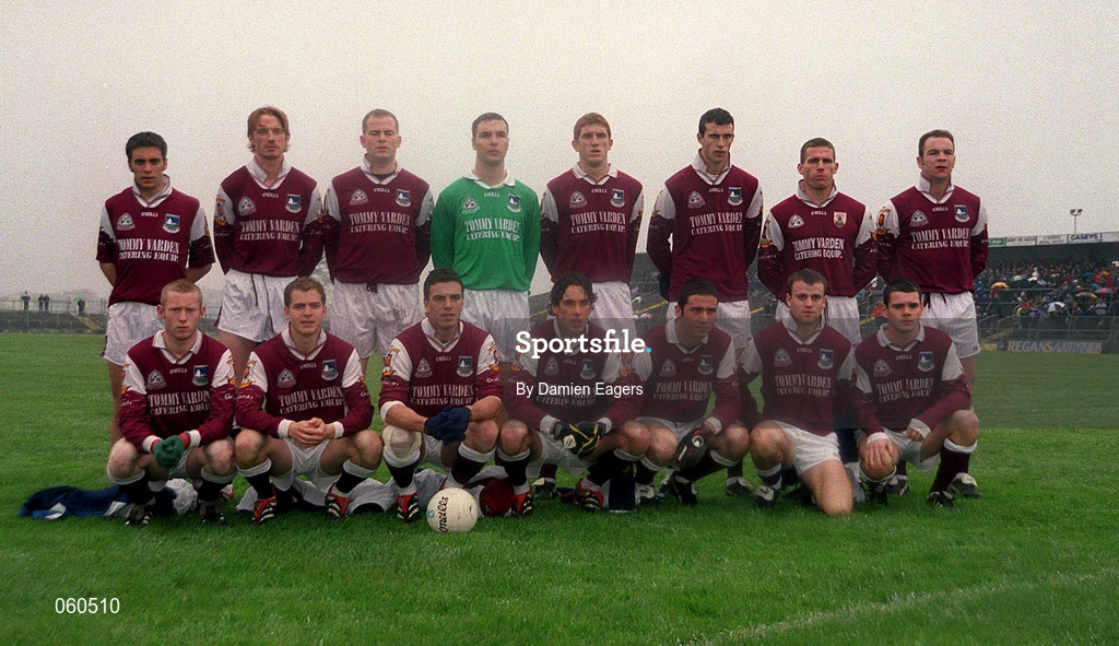 21 April 2001; The Galway team before the Allianz GAA National Football League Division 1 Semi-Final match between Galway and Sligo in Dr Hyde Park in Roscommon. Photo by Damien Eagers/Sportsfile