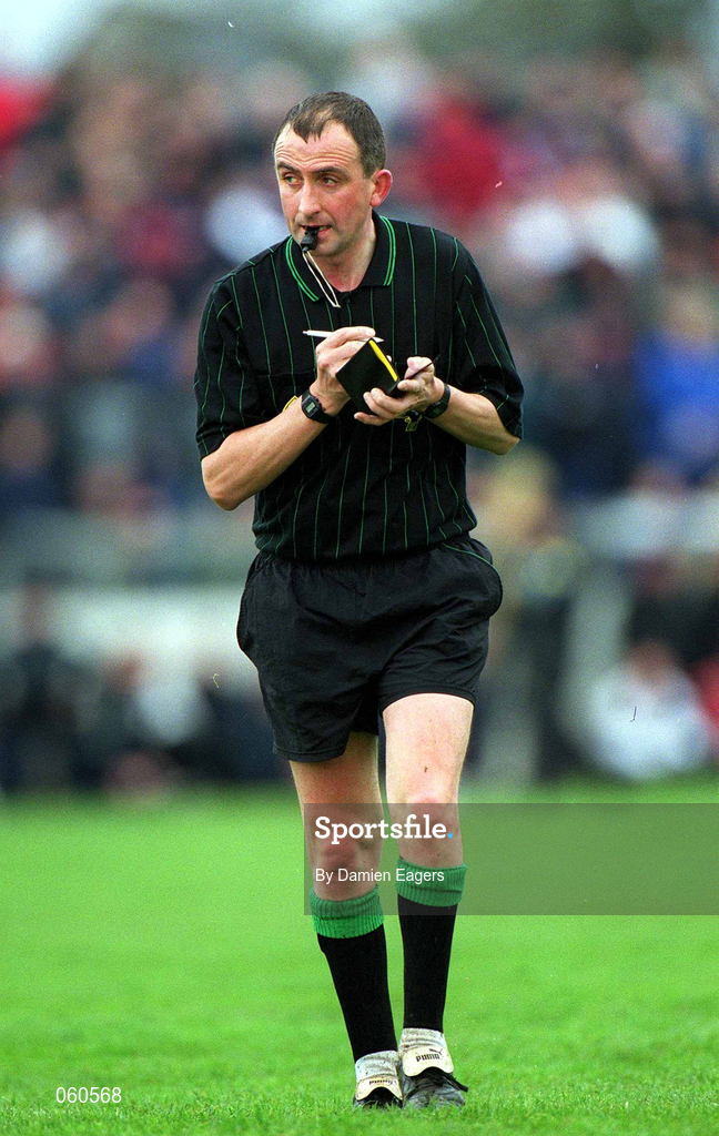 21 April 2001; Referee Seamus McCormack during the Allianz GAA National Football League Division 1 Semi-Final match between Galway and Sligo in Dr Hyde Park in Roscommon. Photo by David Maher/Sportsfile