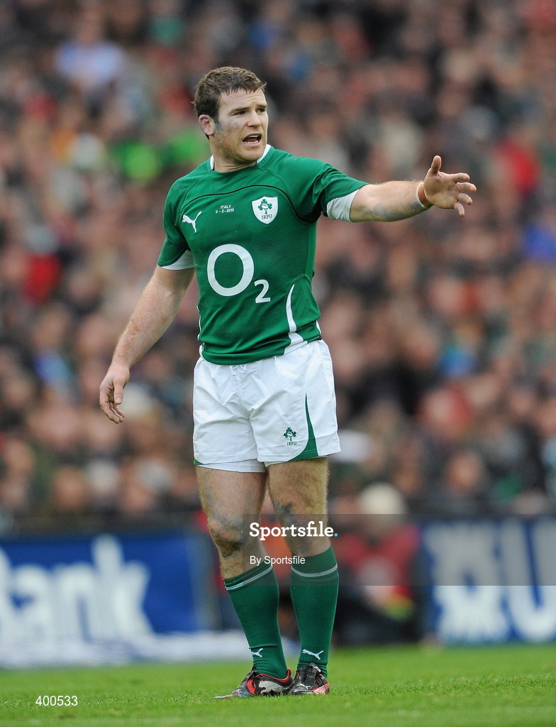6 February 2010; Gordon DArcy, Ireland. RBS Six Nations Rugby Championship, Ireland v Italy, Croke Park, Dublin. Photo by Sportsfile