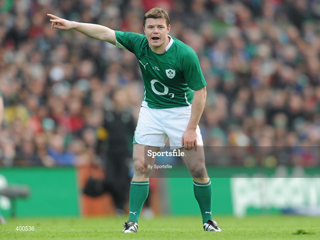 6 February 2010; Brian O'Driscoll, Ireland. RBS Six Nations Rugby Championship, Ireland v Italy, Croke Park, Dublin. Photo by Sportsfile