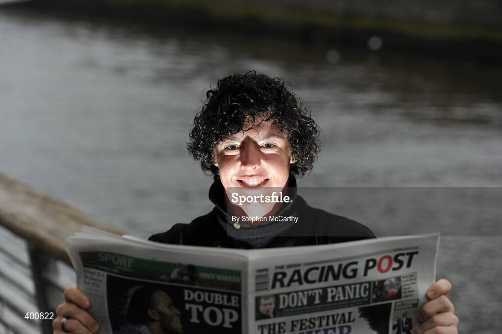 8 February 2010; Ireland has a new national daily newspaper with the launch of the The Irish Racing Post. It will combine the best of the UK edition of the Racing Post, long considered 'the bible' by racing and sports betting enthusiasts, with extensive additional content for Irish readers only. As well as unrivalled day-to-day coverage of horseracing, The Irish Racing Post will carry separate weekly supplements covering bloodstock, point-to-pointing and GAA. At the launch of the Irish Racing Post is golf's world number seven Rory McIlroy. The Irish Racing Post Launch, The Liffey Boardwalk, Dublin. Picture credit: Stephen McCarthy / SPORTSFILE