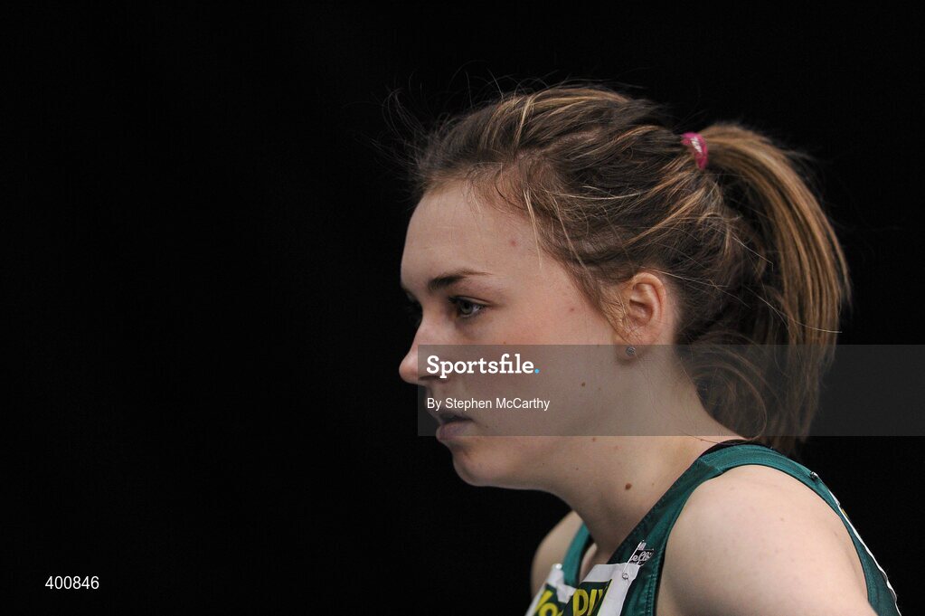 6 February 2010; Niamh Whelan, Ferrybank A.C., during the second day of the Woodie’s DIY Senior Indoor Championships. Odyssey Arena, Belfast, Co. Antrim. Picture credit: Stephen McCarthy / SPORTSFILE