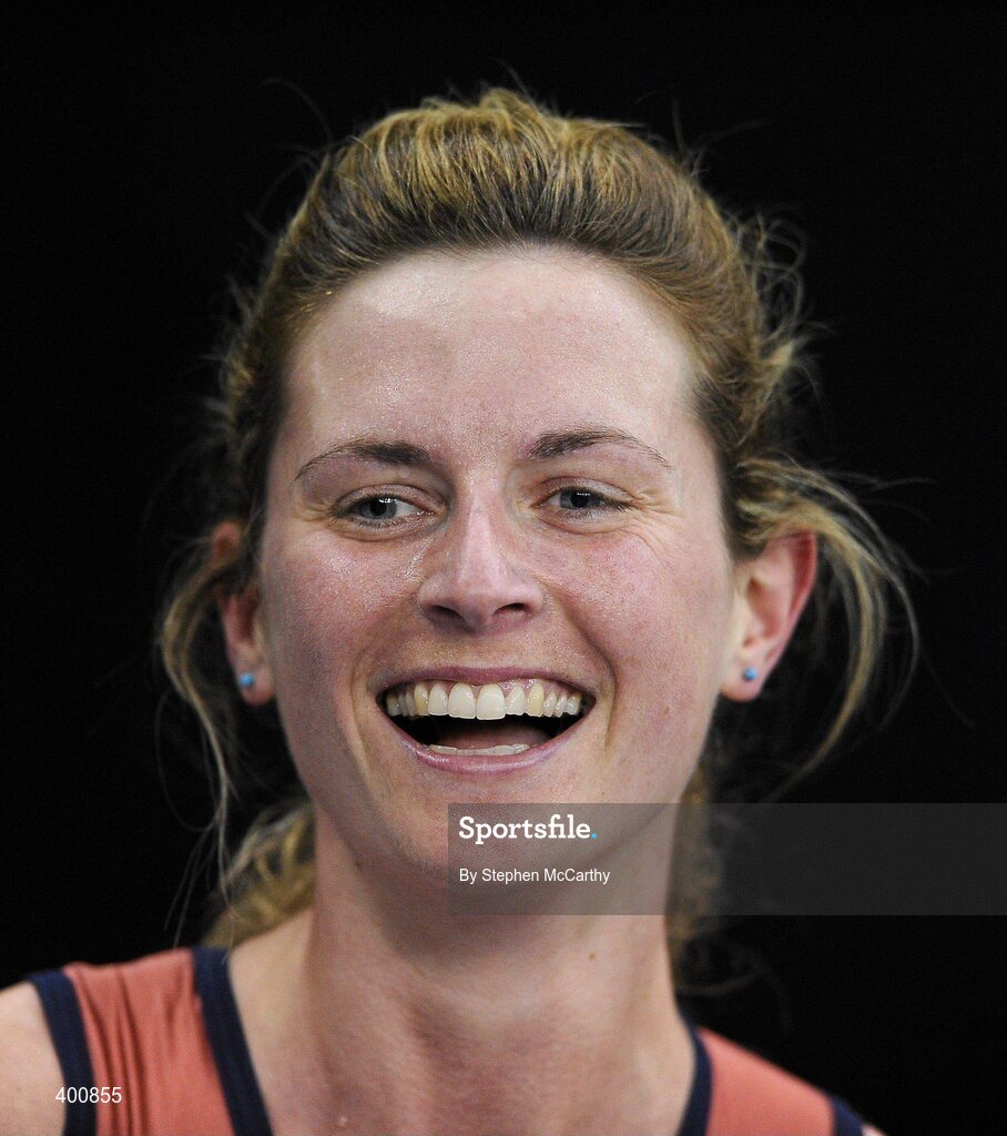 6 February 2010; Deirdre Byrne, Sli Cualann A.C., who finished second in the Senior Women's 1500m Final, in a time of 4.15.81, at the second day of the Woodie’s DIY Senior Indoor Championships. Odyssey Arena, Belfast, Co. Antrim. Picture credit: Stephen McCarthy / SPORTSFILE
