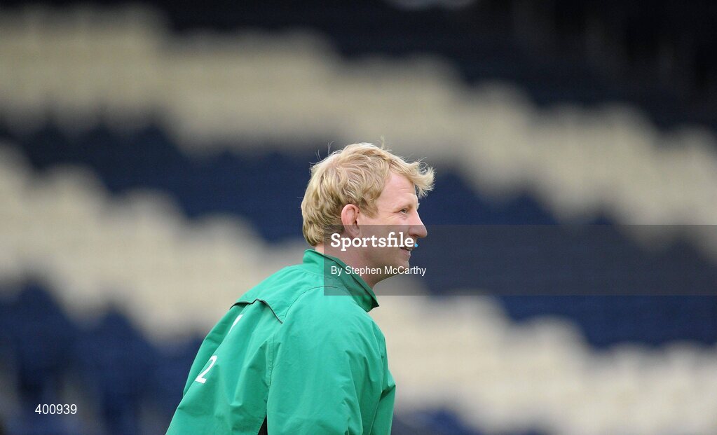 8 February 2010; Ireland's Leo Cullen during squad training ahead of their RBS Six Nations Rugby Championship match against France on Saturday. Ireland rugby squad training, RDS, Ballsbridge, Dublin. Picture credit: Stephen McCarthy / SPORTSFILE