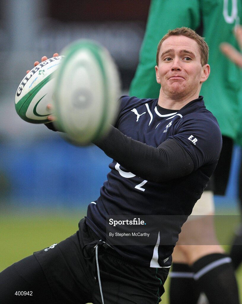8 February 2010; Ireland's Eoin Reddan during squad training ahead of their RBS Six Nations Rugby Championship match against France on Saturday. Ireland rugby squad training, RDS, Ballsbridge, Dublin. Picture credit: Stephen McCarthy / SPORTSFILE