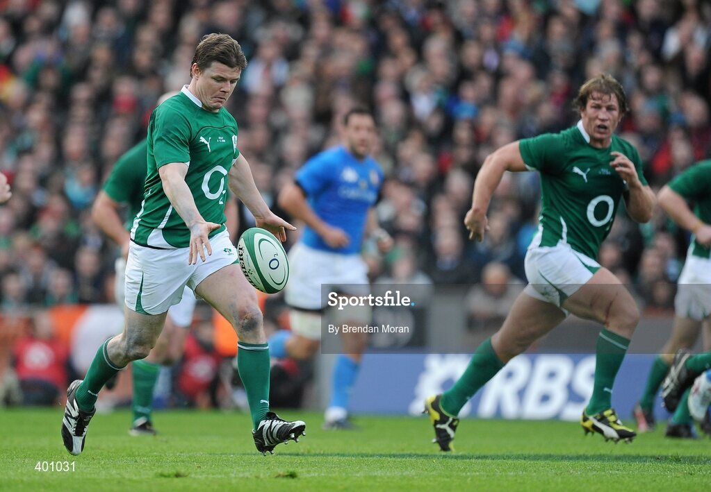 6 February 2010; Brian O'Driscoll, Ireland. RBS Six Nations Rugby Championship, Ireland v Italy, Croke Park, Dublin. Picture credit: Brendan Moran / SPORTSFILE