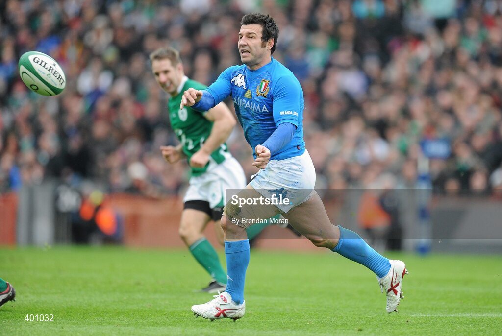 6 February 2010; Craig Gowerr, Italy. RBS Six Nations Rugby Championship, Ireland v Italy, Croke Park, Dublin. Picture credit: Brendan Moran / SPORTSFILE