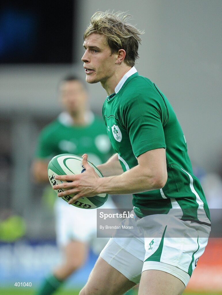 6 February 2010; Andrew Trimble, Ireland. RBS Six Nations Rugby Championship, Ireland v Italy, Croke Park, Dublin. Picture credit: Brendan Moran / SPORTSFILE