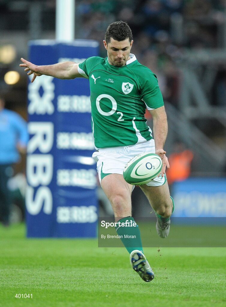 6 February 2010; Rob Kearney, Ireland. RBS Six Nations Rugby Championship, Ireland v Italy, Croke Park, Dublin. Picture credit: Brendan Moran / SPORTSFILE