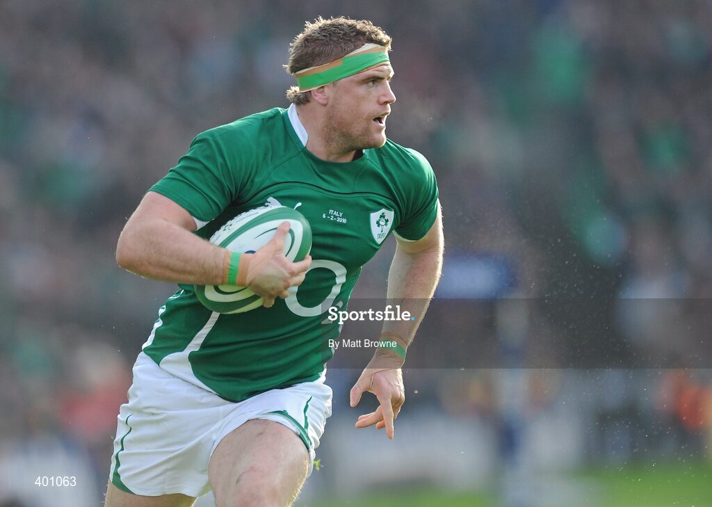 6 February 2010; Jamie Heaslip, Ireland. RBS Six Nations Rugby Championship, Ireland v Italy, Croke Park, Dublin. Picture credit: Matt Browne / SPORTSFILE