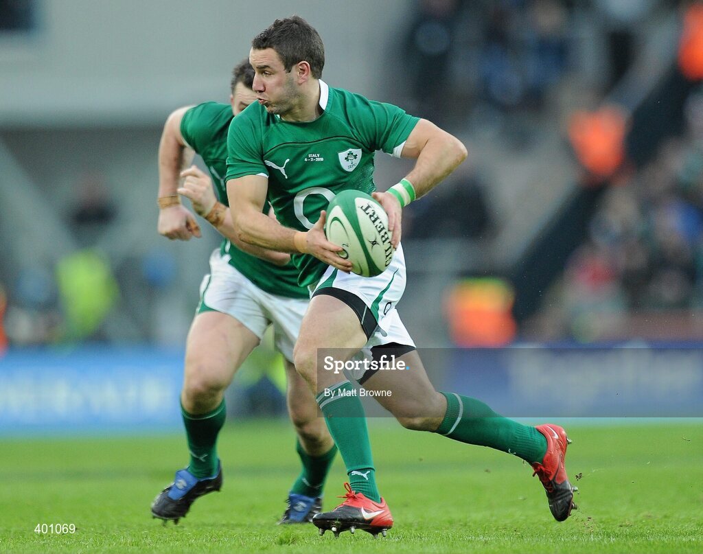 6 February 2010; Paddy Wallace, Ireland. RBS Six Nations Rugby Championship, Ireland v Italy, Croke Park, Dublin. Picture credit: Matt Browne / SPORTSFILE