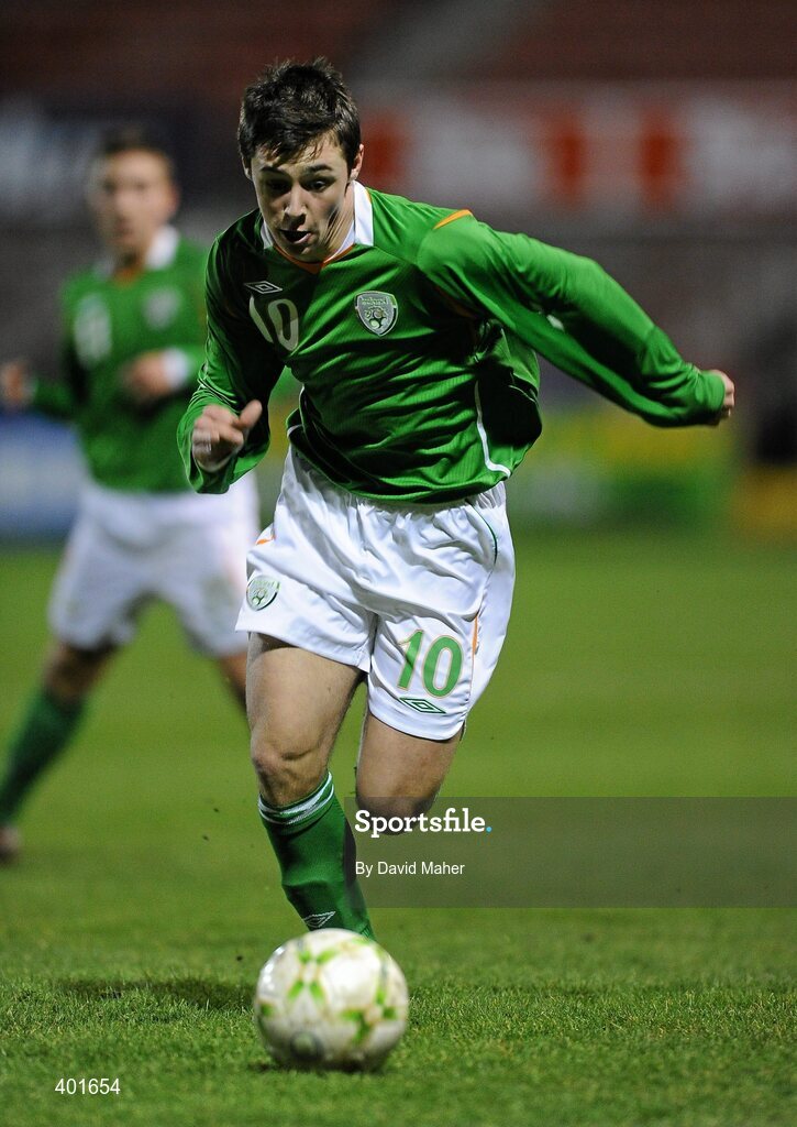 9 February 2010; George Smith, Republic of Ireland. Under 17 International Friendly, Republic of Ireland v Hungary, Tolka Park, Dublin. Picture credit: David Maher / SPORTSFILE