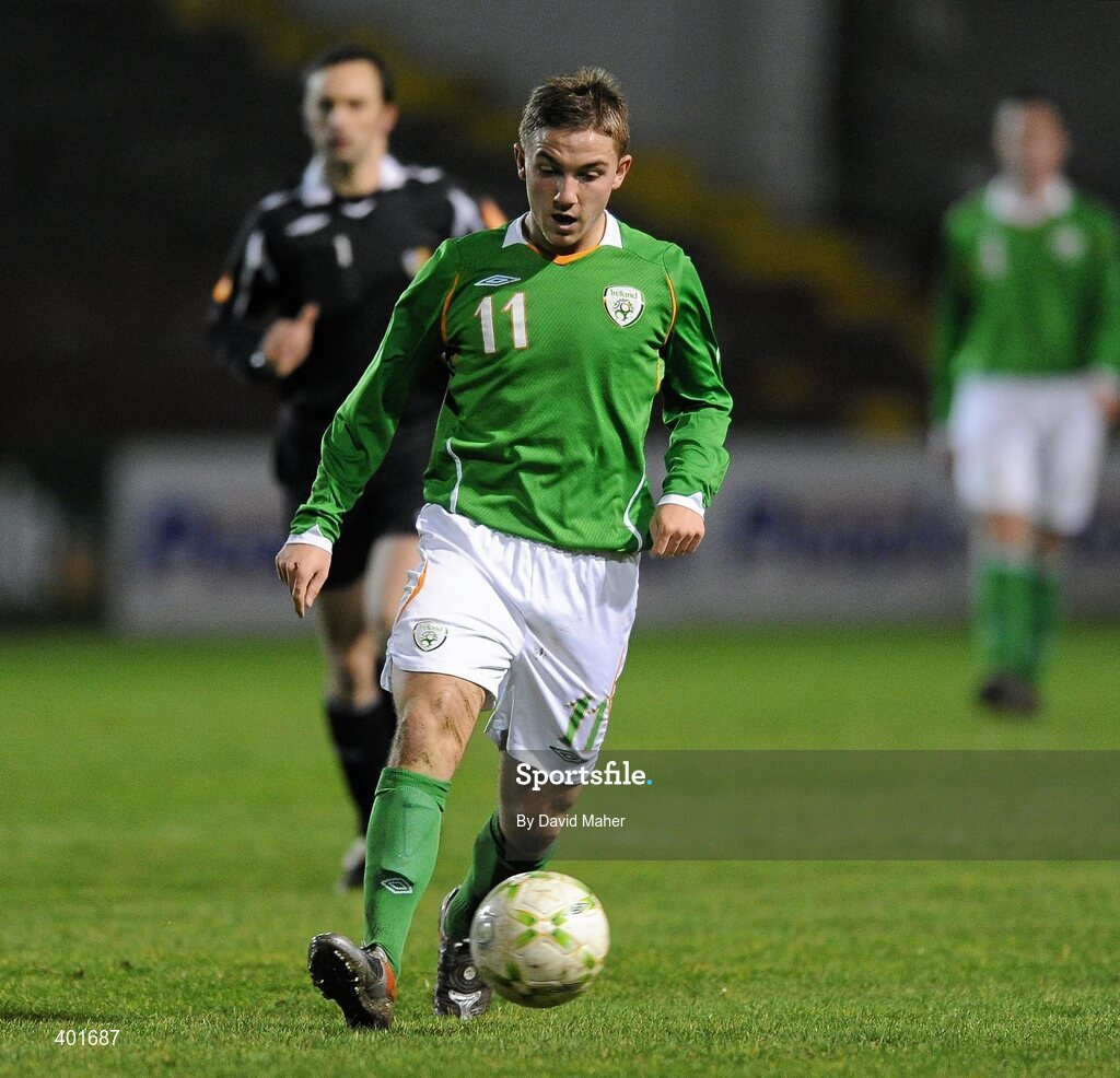 9 February 2010; Anton Rodgers, Republic of Ireland. Under 17 International Friendly, Republic of Ireland v Hungary, Tolka Park, Dublin. Picture credit: David Maher / SPORTSFILE