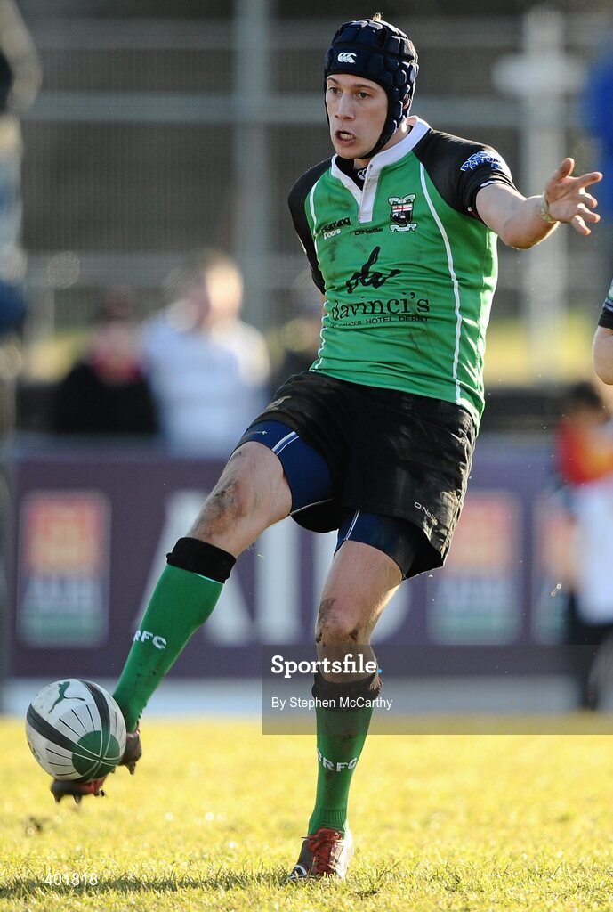 30 January 2010; Richard McCarter, City of Derry. AIB Junior Cup Final, Armagh v City of Derry, Dubarry Park, Athlone, Co. Westmeath. Picture credit: Stephen McCarthy / SPORTSFILE *** Local Caption ***