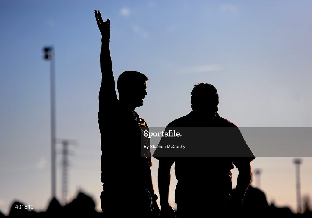 30 January 2010; A general view of referee Dudley Phillips making a decision. AIB Junior Cup Final, Armagh v City of Derry, Dubarry Park, Athlone, Co. Westmeath. Picture credit: Stephen McCarthy / SPORTSFILE *** Local Caption ***