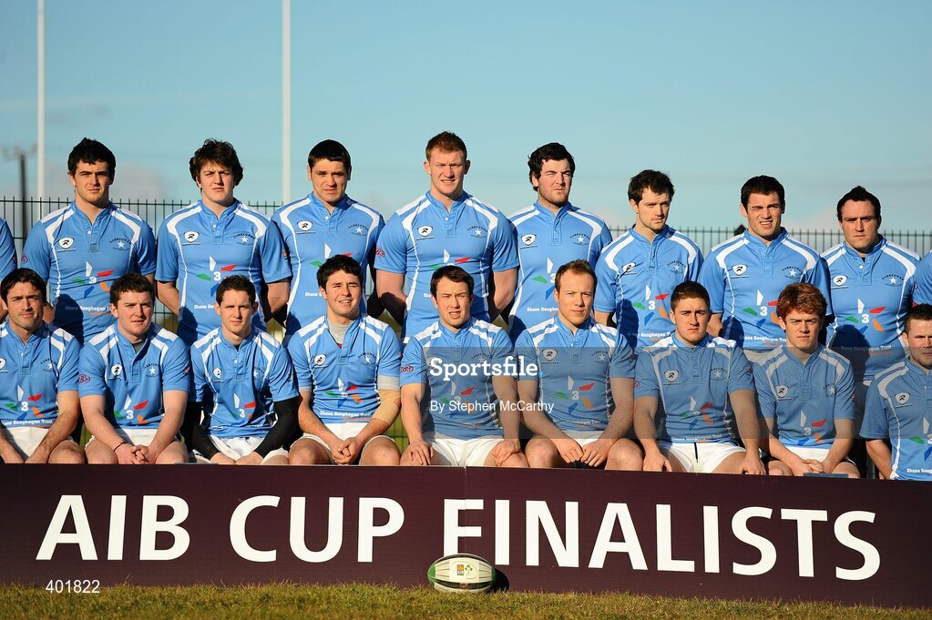 30 January 2010; The Garryowen team. AIB Cup Final, Cork Constitution v Garryowen, Dubarry Park, Athlone, Co. Westmeath. Picture credit: Stephen McCarthy / SPORTSFILE