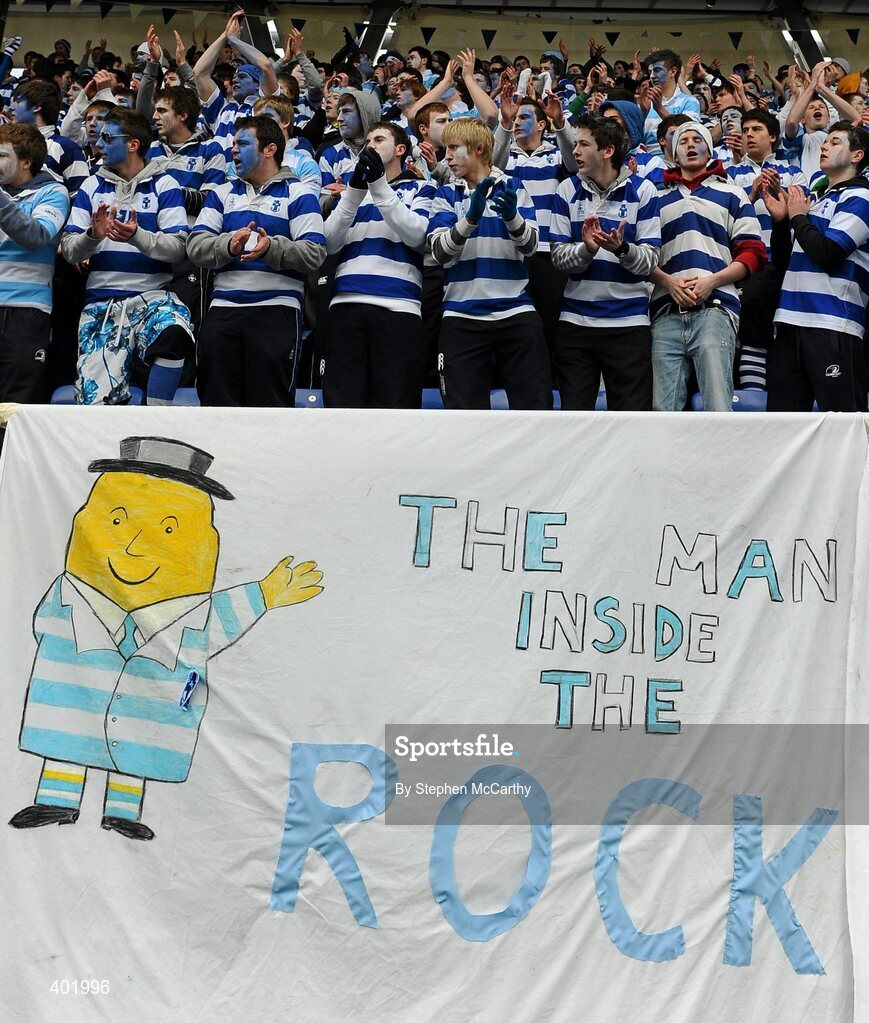 31 January 2010; Blackrock College supporters ahead of the game. Leinster Schools Senior Cup 1st Round, Belvedere College v Blackrock College, Donnybrook Stadium, Donnybrook, Dublin. Picture credit: Stephen McCarthy / SPORTSFILE