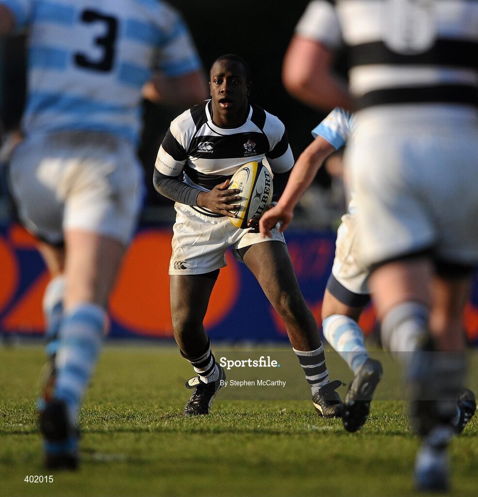 31 January 2010; Michael Oyuga, Belvedere College. Leinster Schools Senior Cup 1st Round, Belvedere College v Blackrock College, Donnybrook Stadium, Donnybrook, Dublin. Picture credit: Stephen McCarthy / SPORTSFILE